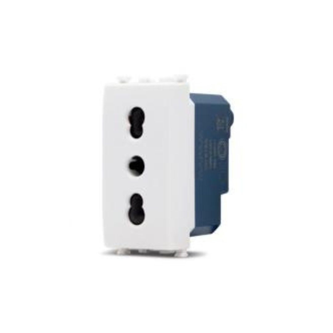 Presa bivalente 16A 250V bianca Mapam Sun compatibile Vimar Arké 918b