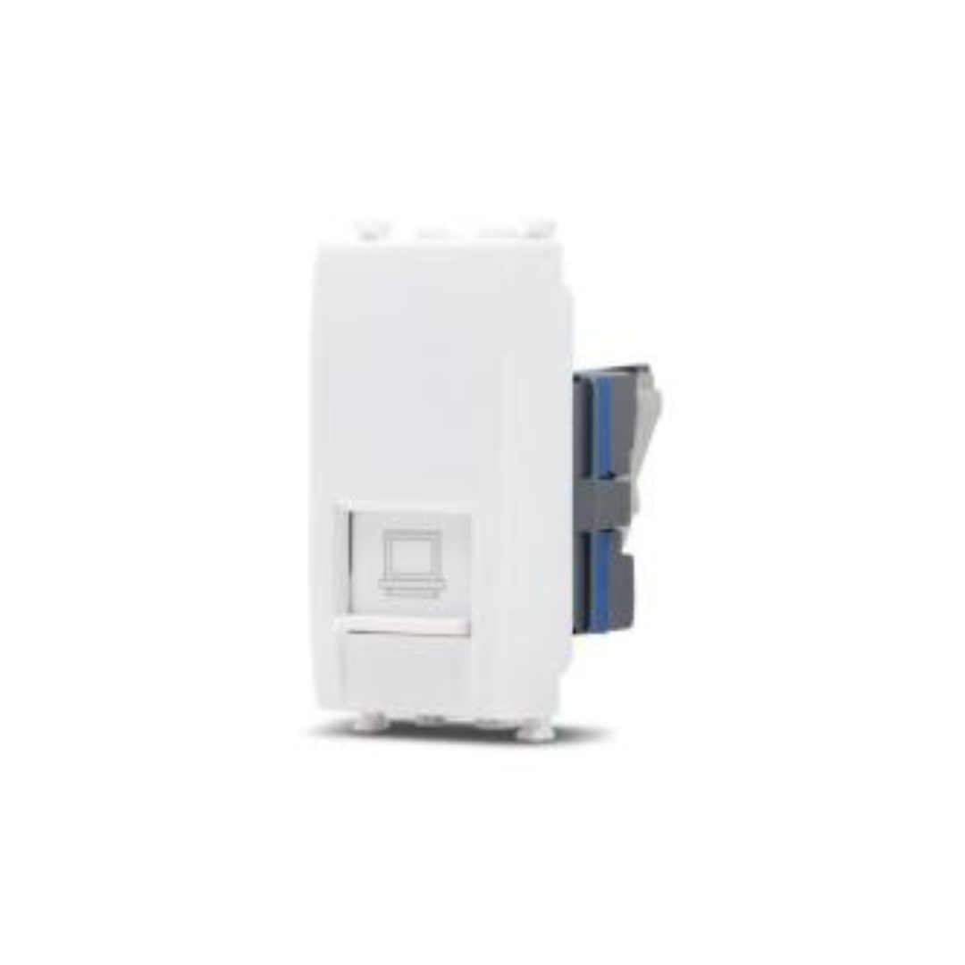 Connettore di rete RJ45 CAT6 bianco Mapam Sun compatibile Vimar Arké 927b