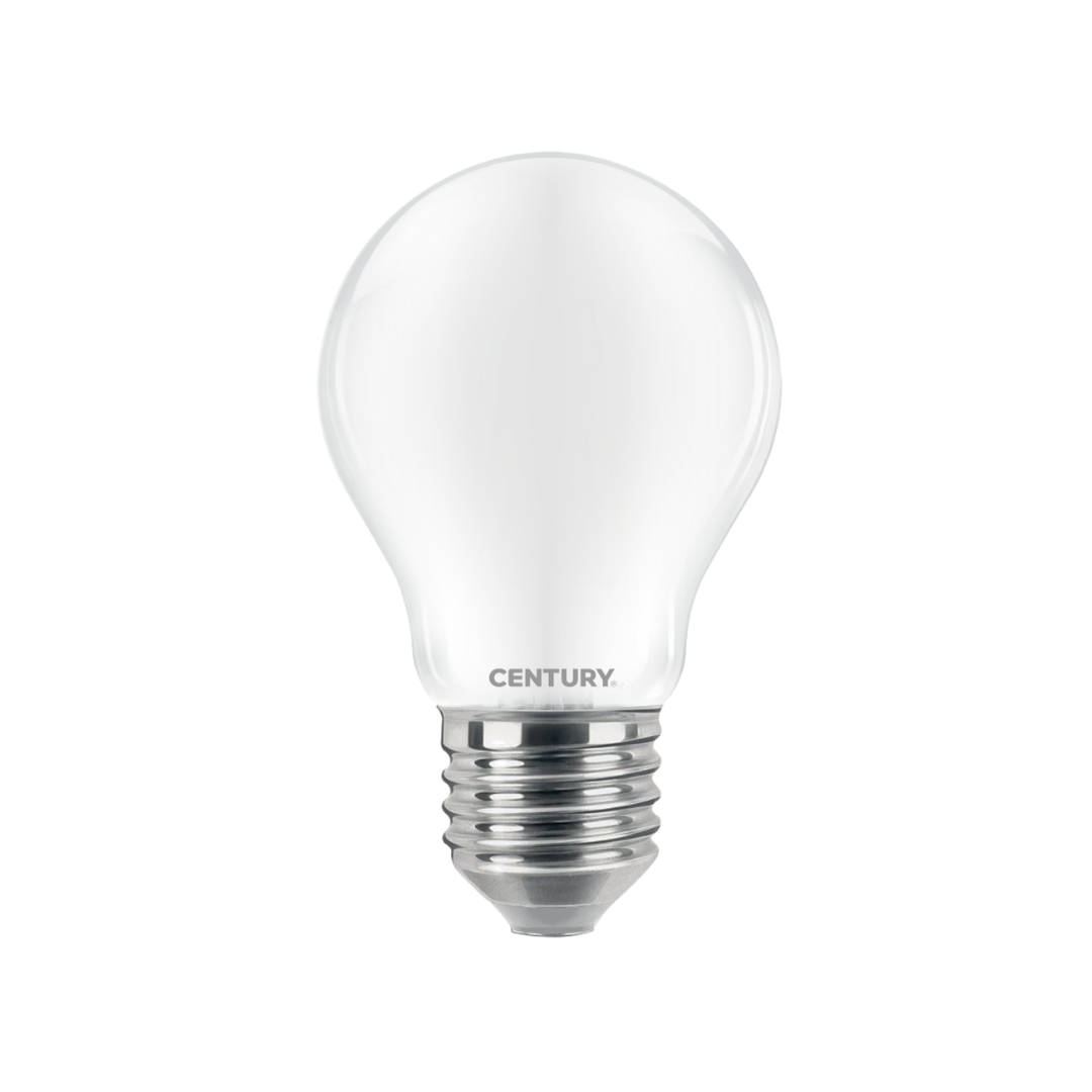 Century Lampadina LED Incanto Saten Goccia A60 7W E27 6000K 806 lm – INSG3-082760, Luce Fredda
