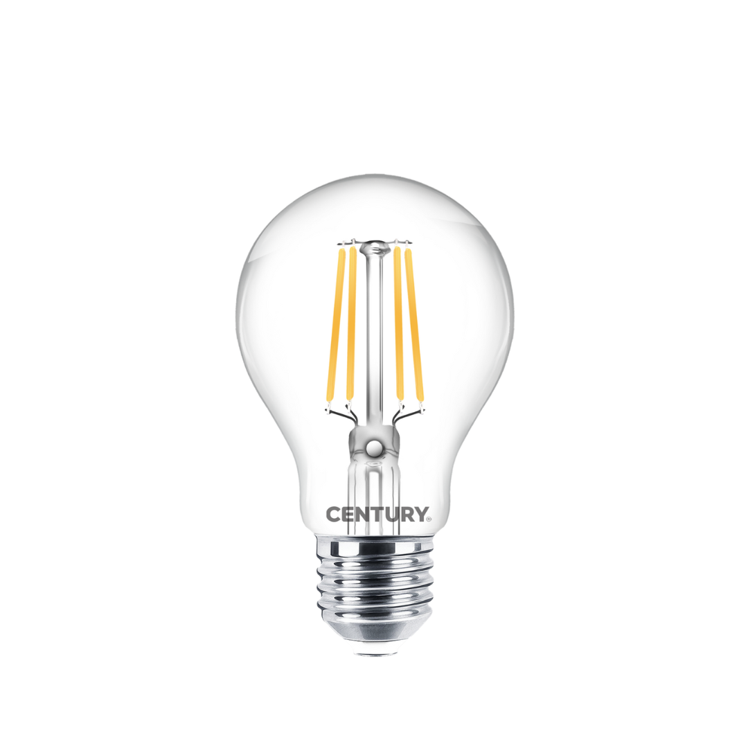 Century Lampadina LED Filamento INCANTO CHIARA GOCCIA A60 8W E27 2700K – 1055 Lumen – ING3P-082727