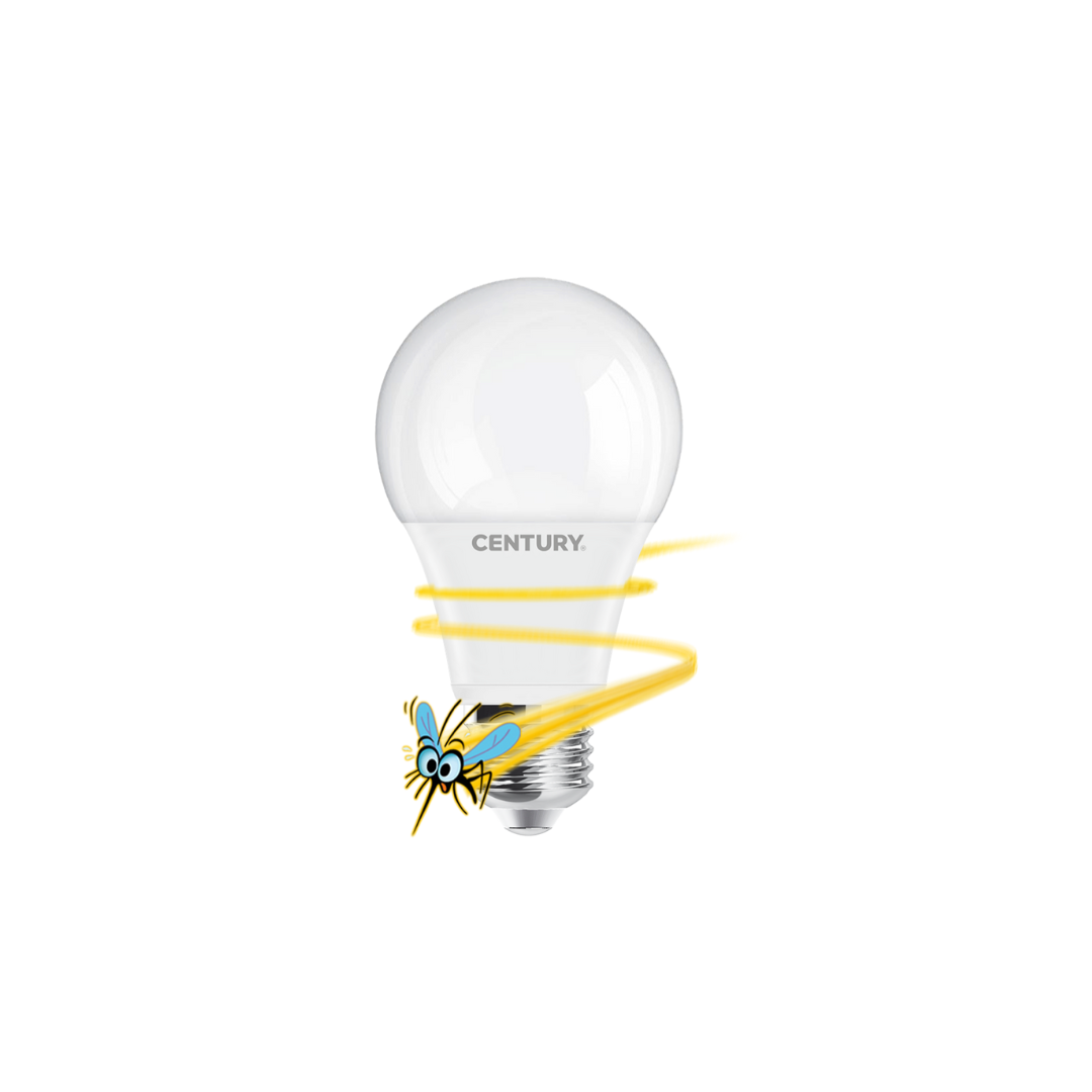 Lampada LED GIALLA ANTINSETTI 9W E27 2200K 806Lm – KLRSC-092700