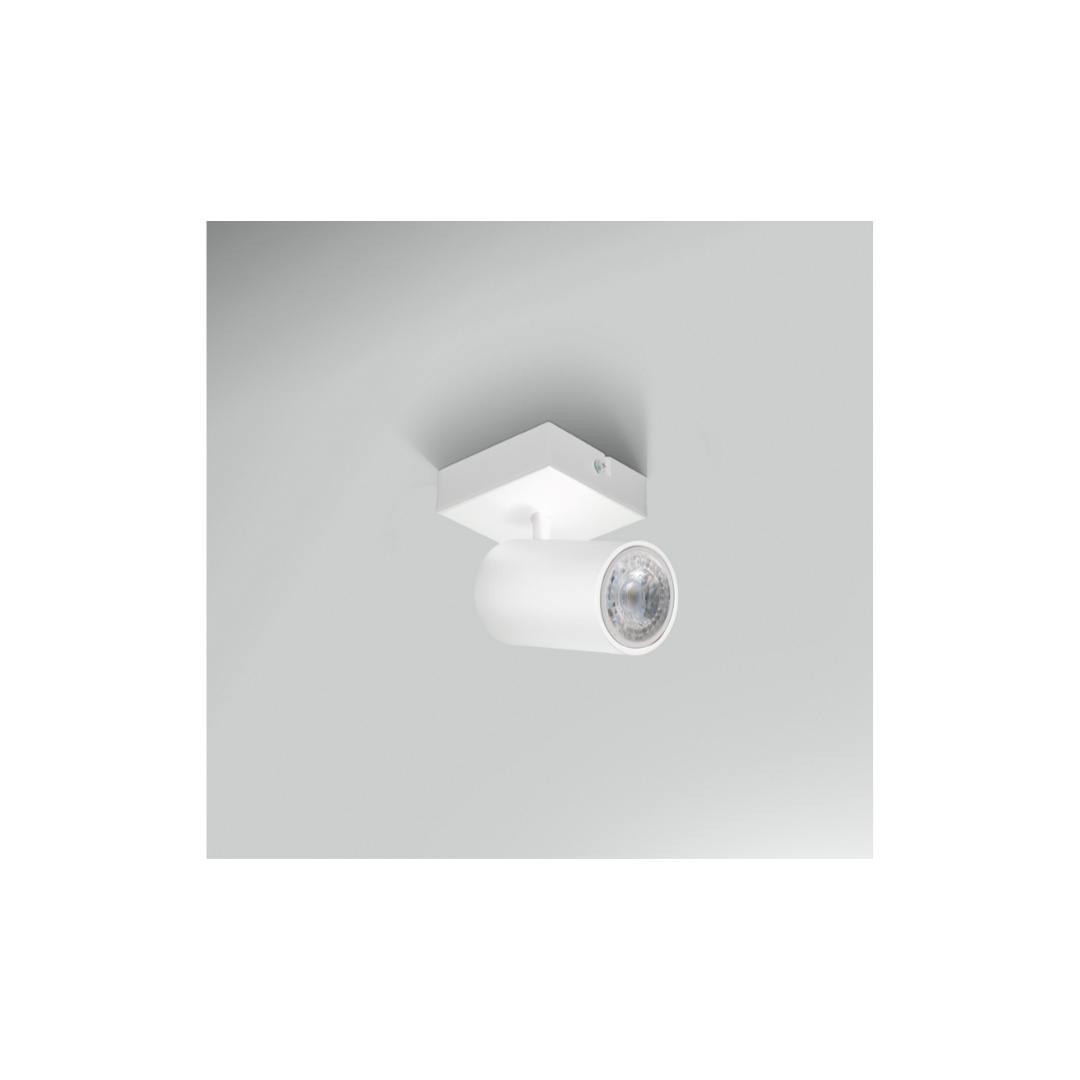 FARETTO DA SOFFITTO ENFASI SQUARE BIANCO - GU10