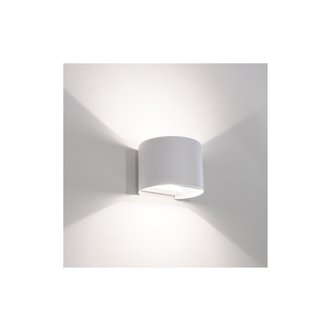 APPLIQUE LED UPDOWN TONDO BIANCO 10W - 2700K-4000K-6500K - 800 Lm - IP65