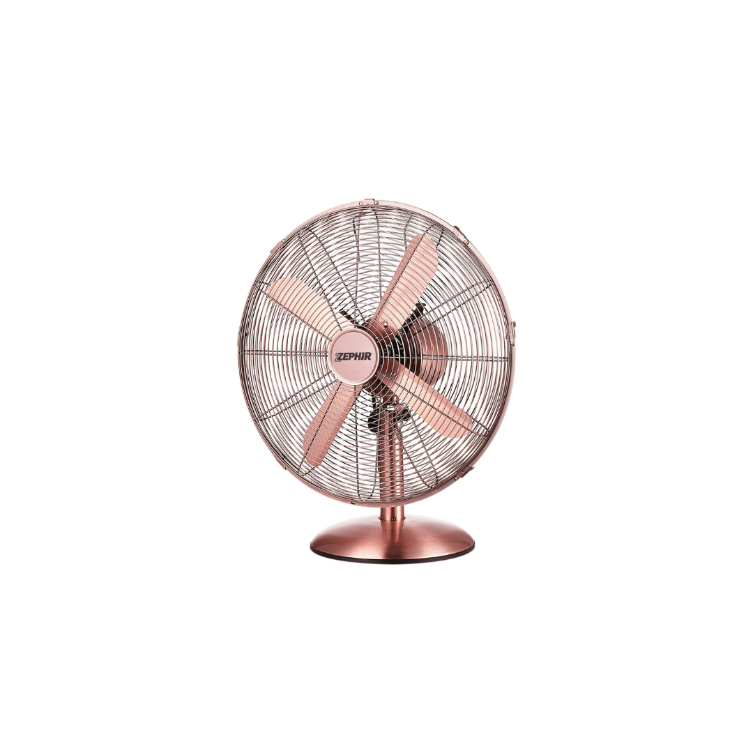 VENTILATORE DA TAVOLO VINTAGE – PALE DA 40 CM BRONZO