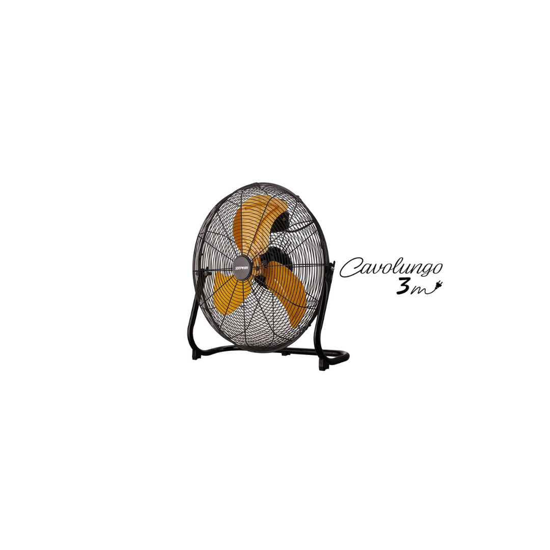 VENTILATORE INDUSTRIALE DA PAVIMENTO CROMATO – PF45CRN