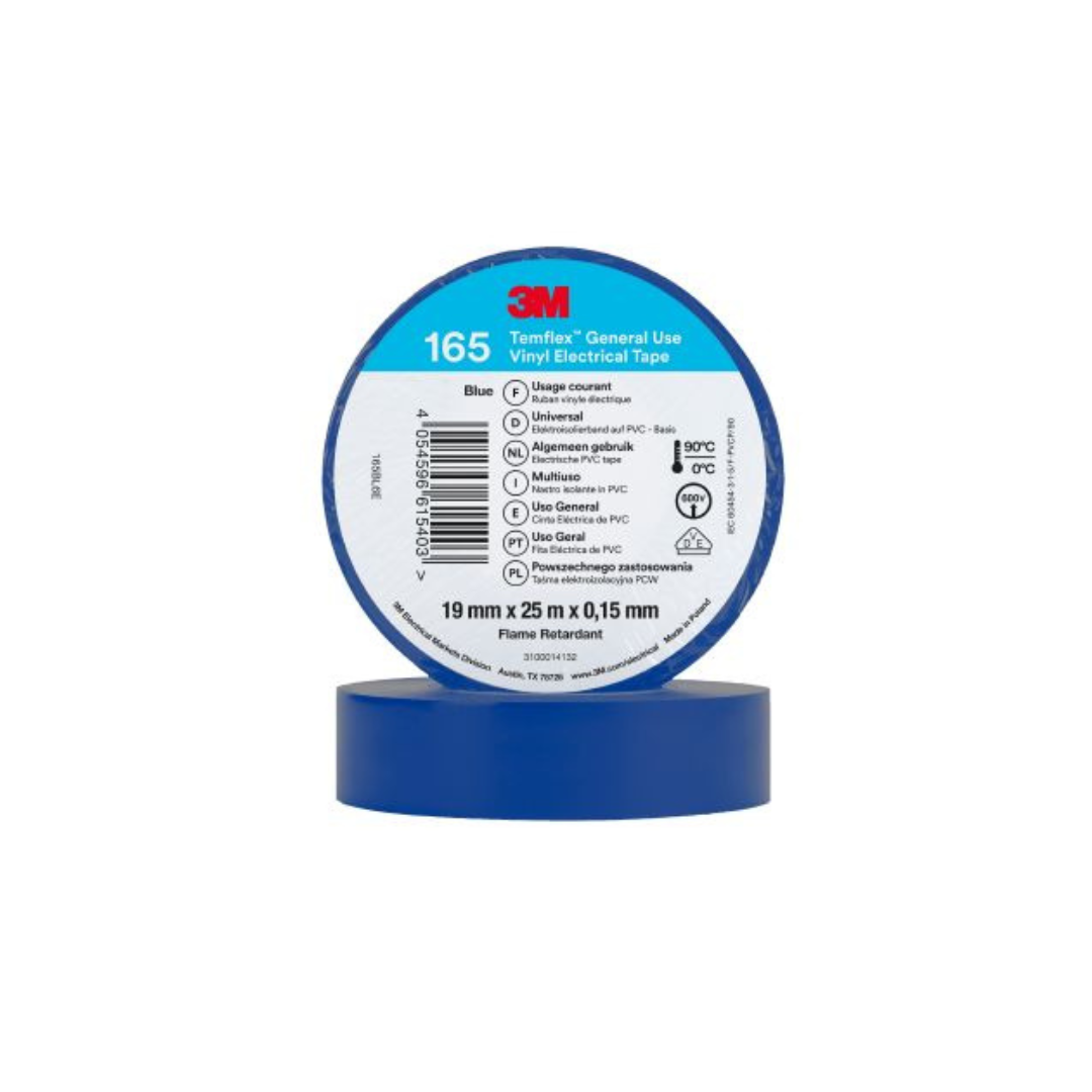 Nastro isolante 19x25mm Blu Temflex 3M 7100184811