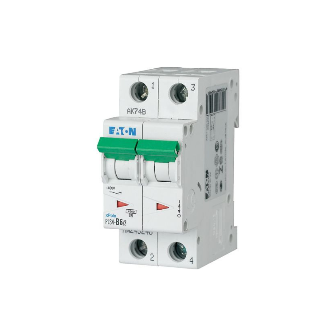 Interruttore Magnetotermico PLS4‑C6/2 2P 6 A Curva C 4,5 kA – Cod. 243272