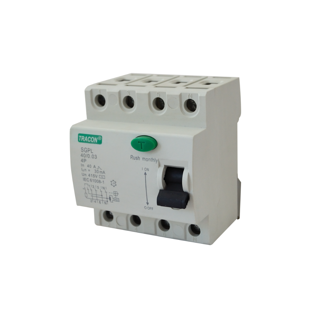 Interruttore differenziale, 4 poli 25A, 300mA, 4,5 kA, 4P