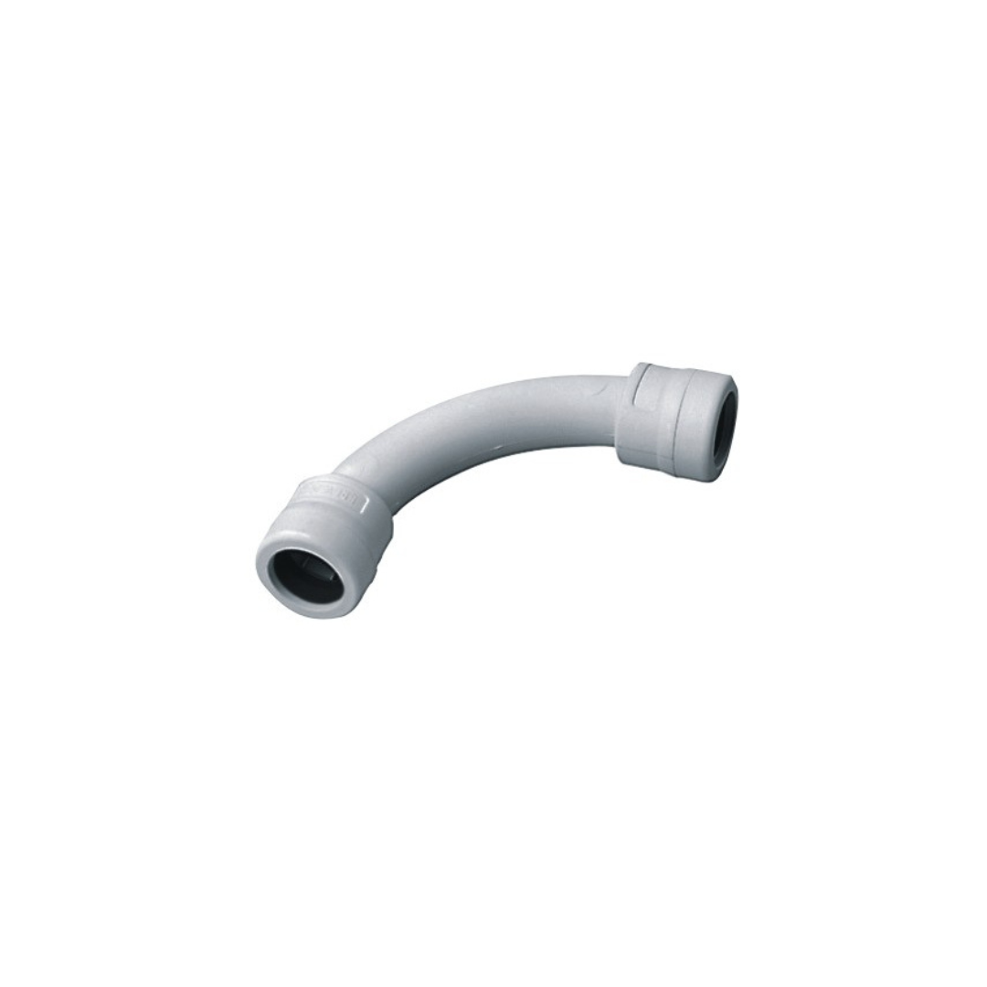 Curva a 90° Elettrocanali Tubo-Tubo Ø25 mm IP67 – Modello EC73025
