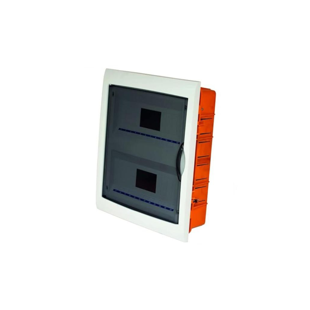 centralino incasso con portello 24 moduli bianco fg14324