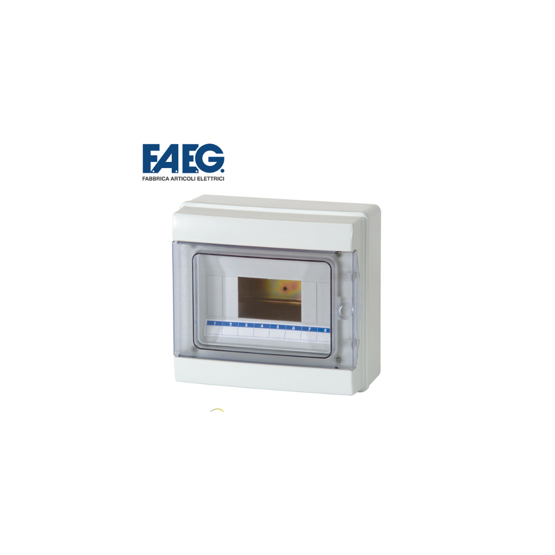 FG14508 Centralino da parete 8 moduli stagno IP65