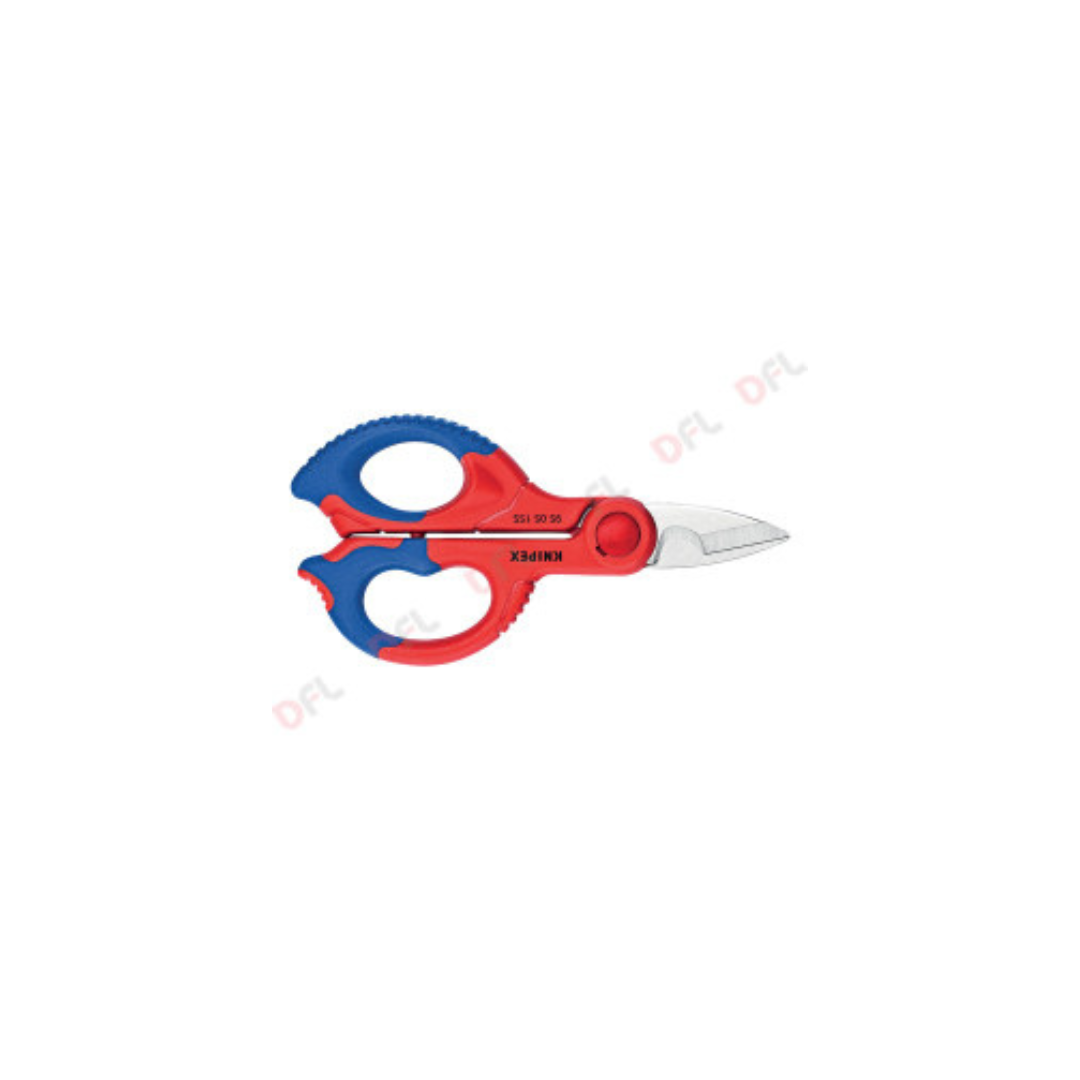 FORBICI PER ELETTRICISTA MM 155 MANICI RIVEST.BICOMPON. 'KNIPEX'