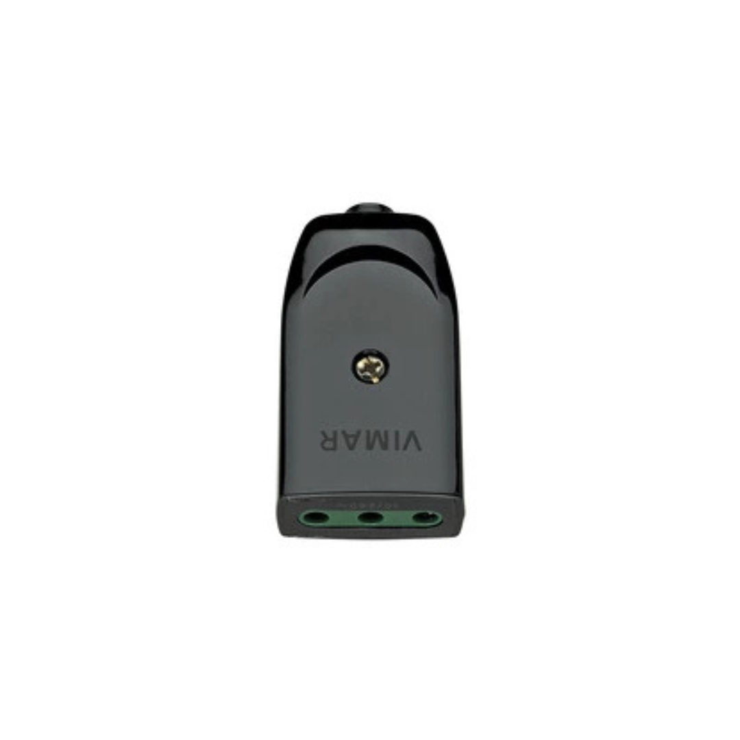 Presa 2P+T 10A P11 Assiale Nero VIMAR