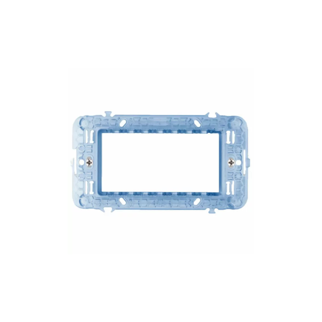 Supporto AVE  con viti S44, per scatole rettangolari, 4 Mod. 44A04