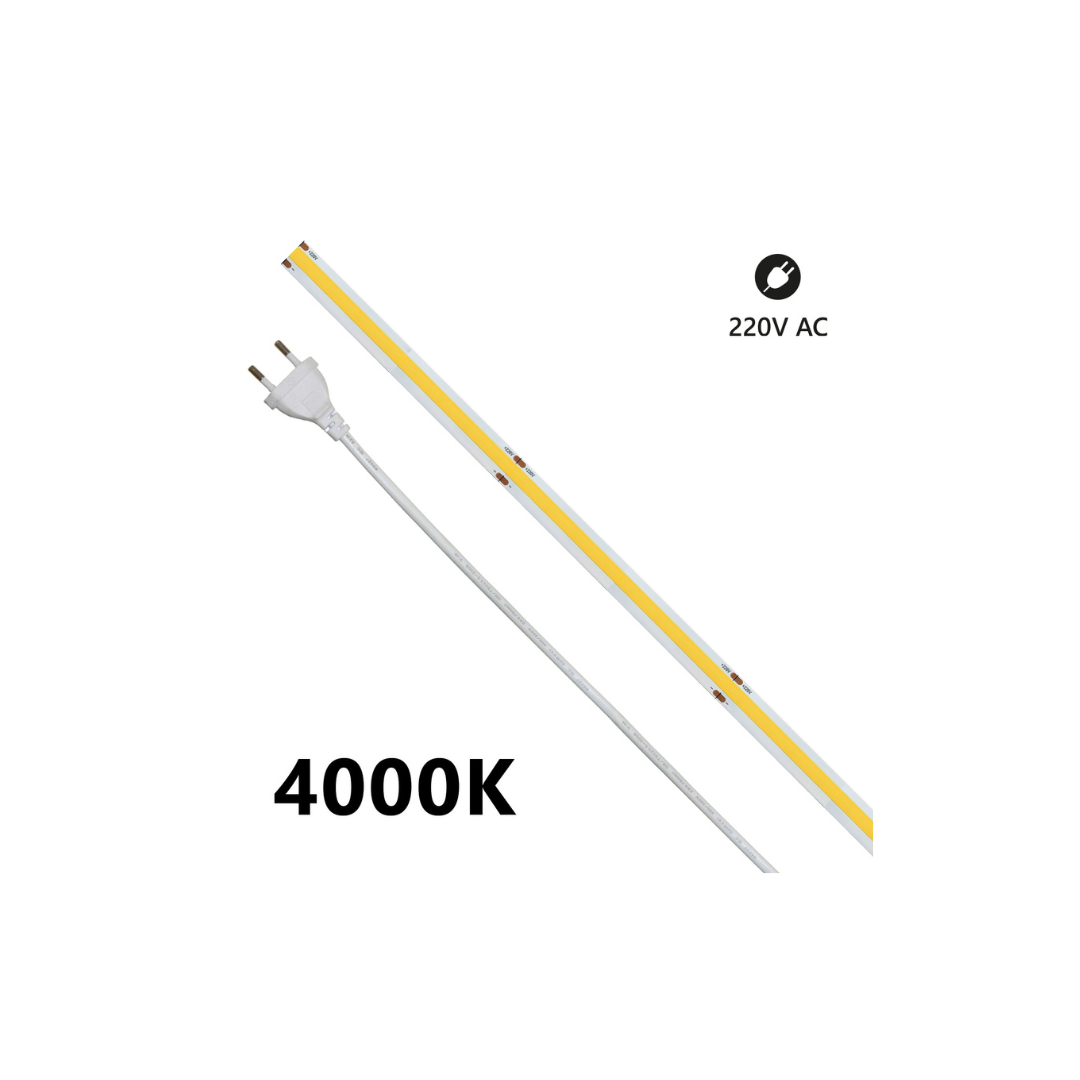 Striscia LED Alcapower COB 20m 4000K 220V 15W/m 1300lm/m 927027