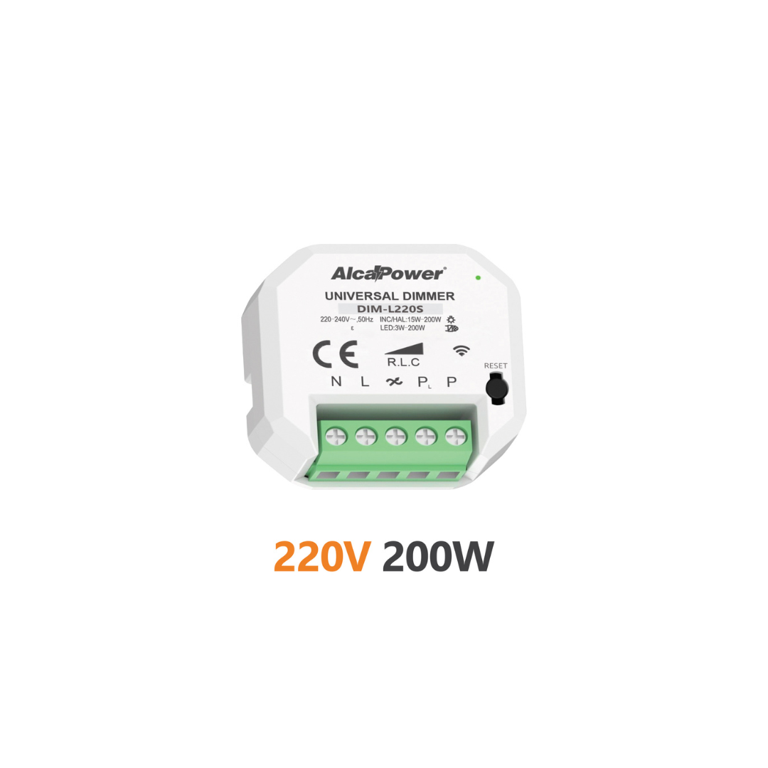 Smart Dimmer Alcapower 220-240V 200W (Codice 927059 / DIM-L220S)