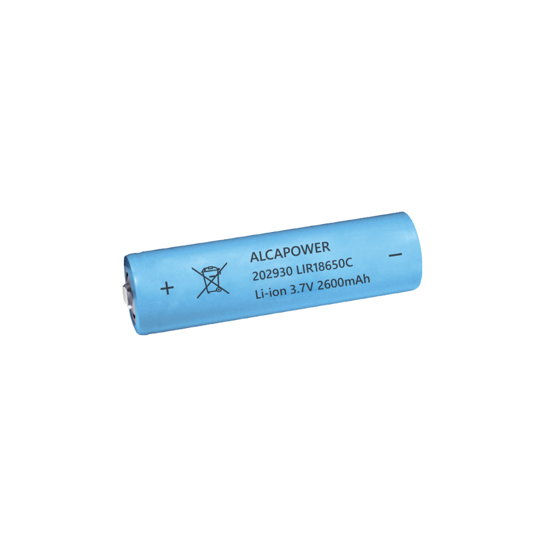 Batteria Li-ion Alcapower 18650 3,7 V 2600 mAh (Cod. 202930)