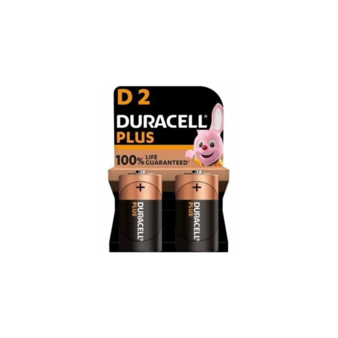 Batterie torcione D Duracell Plus 2 pz