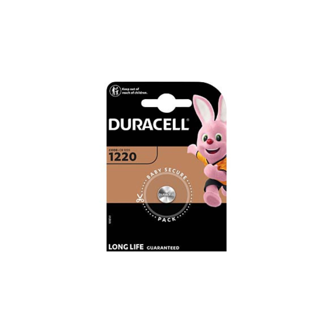 Batteria a bottone al litio, CR1220, 3 V Duracell