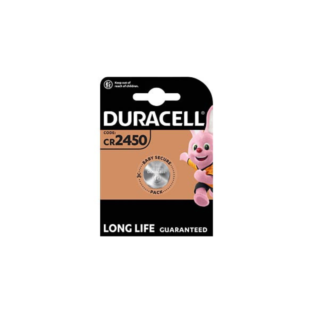 Batteria a bottone al litio, CR2450, 3 V Duracell