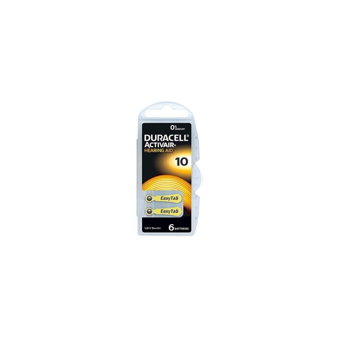 Tipo 10 - DURACELL Hearing Aid EasyTab - Pile per apparecchi acustici