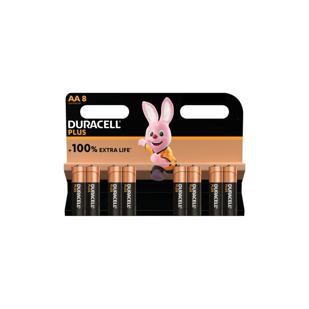 Batterie ministilo AA8 Duracell Plus 8 pz