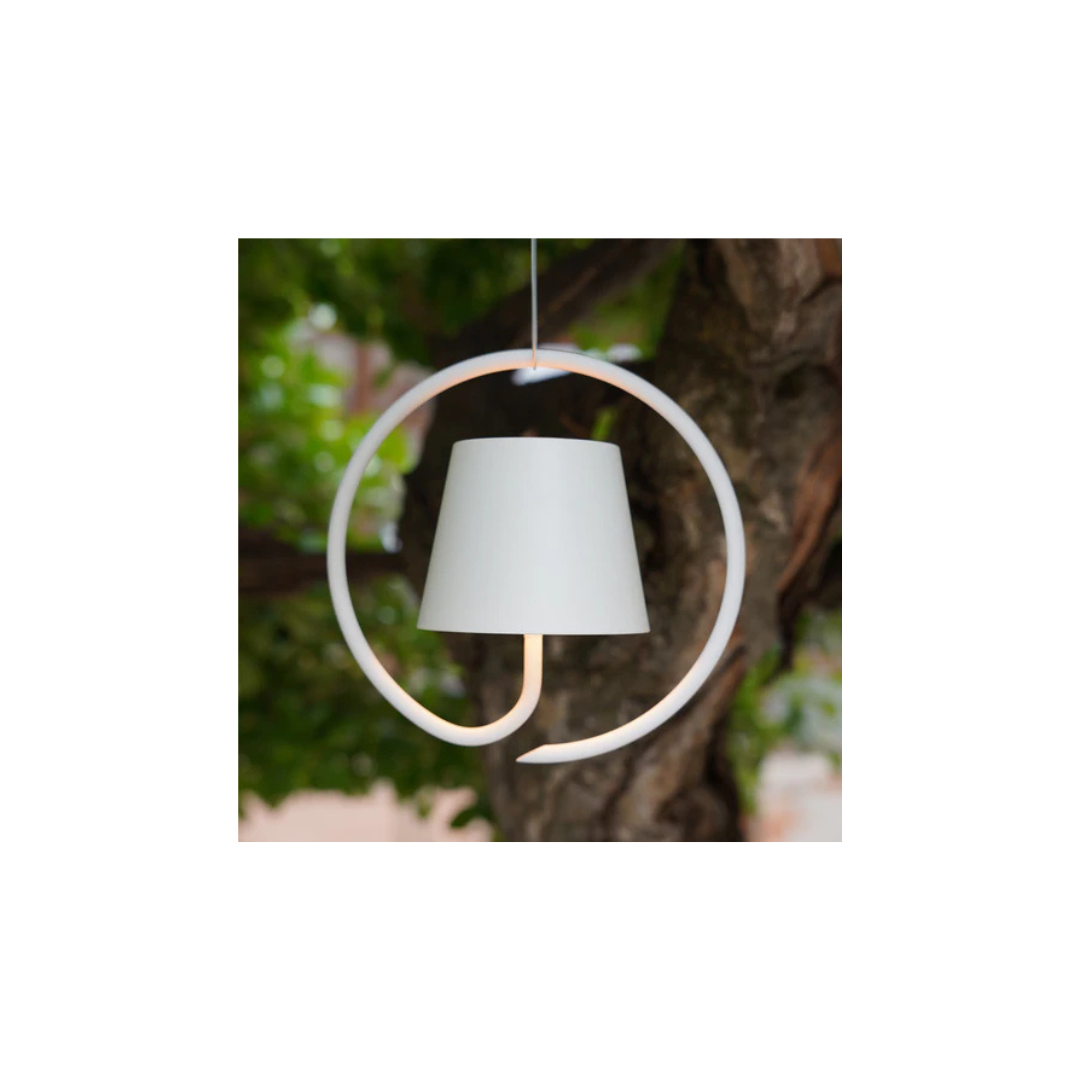 Lampada a sospensione Zafferano Poldina LD0286B3 – Bianco ricaricabile IP54 2,2 W