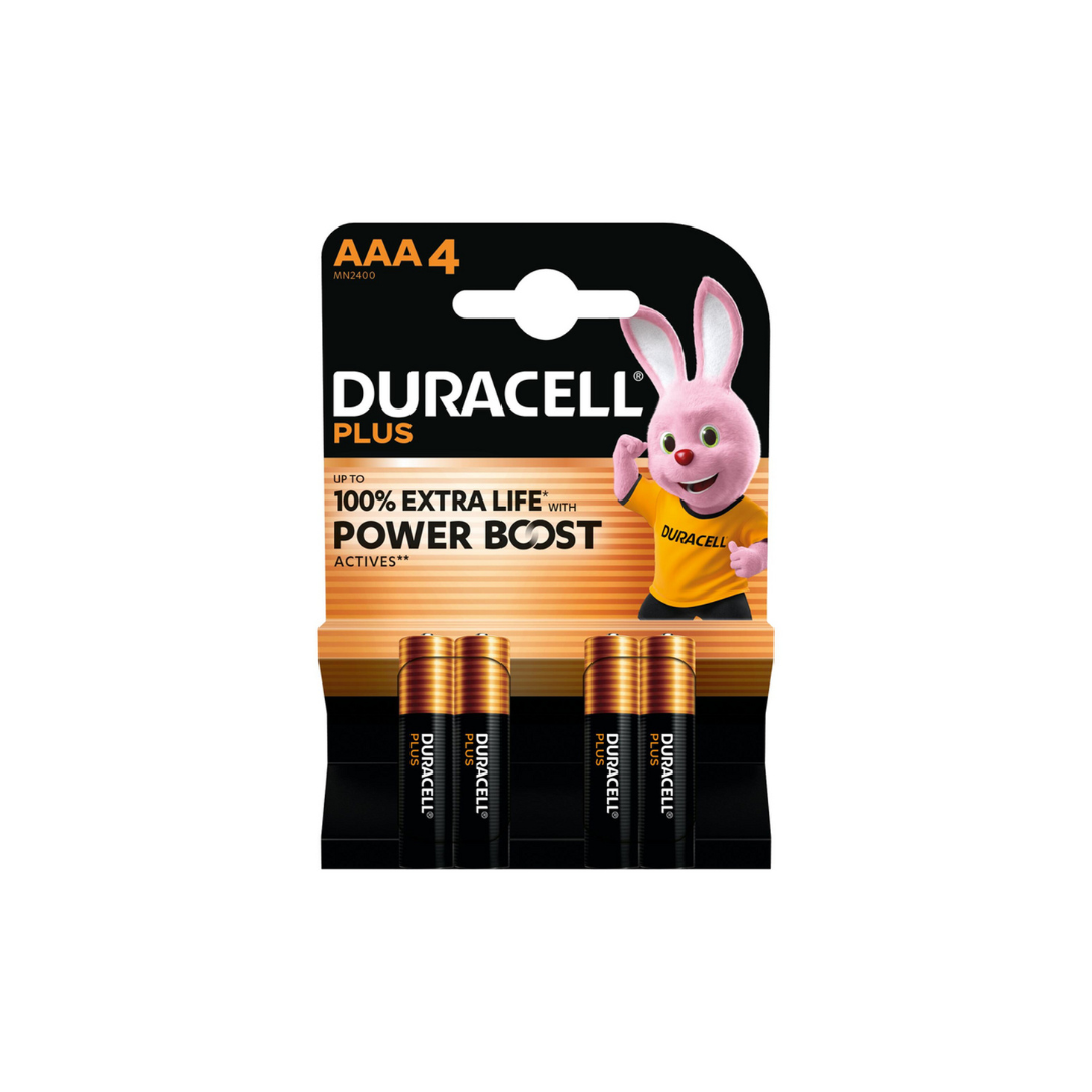 Duracell Plus Powerboost AAA MiniStilo 4pz