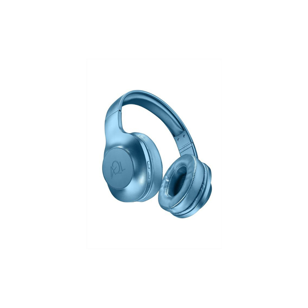 Cuffia a padiglione chiuso, pieghevole blu Cellularline