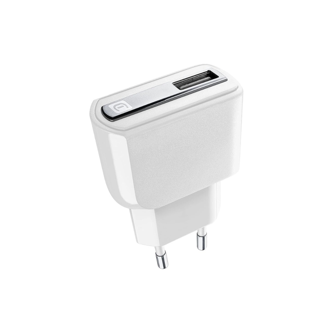Caricabatteria rete/usb 12w bianco Cellularline
