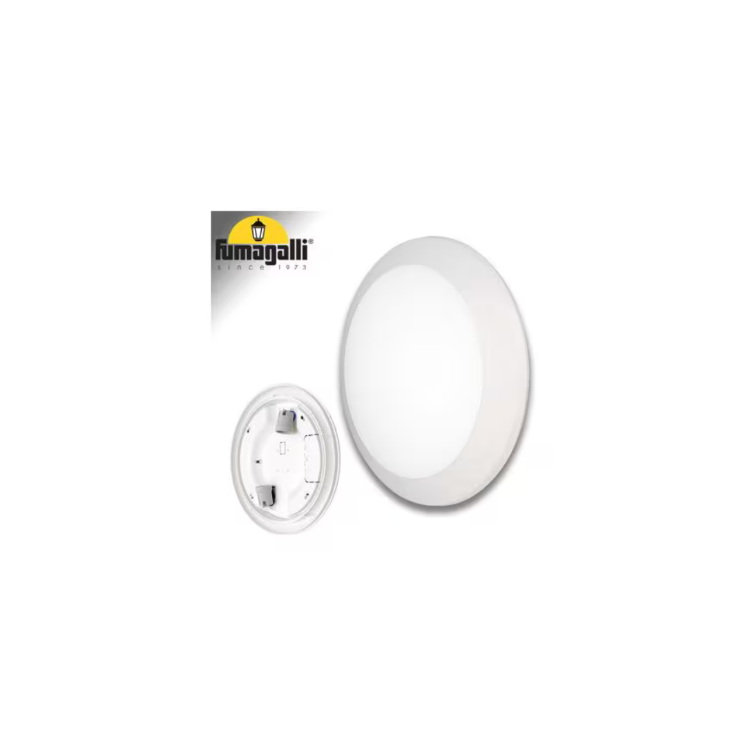 Plafoniera UMBERTA Bianco Opale 2XE27 FUMAGALLI cod.1B3.000.000WYE2