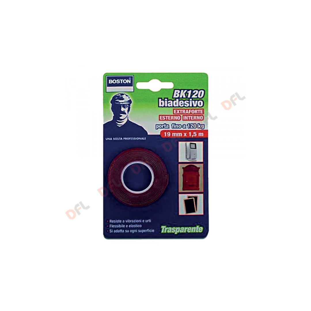 Nastro biadesivo BOSTON extra forte invisible BK120