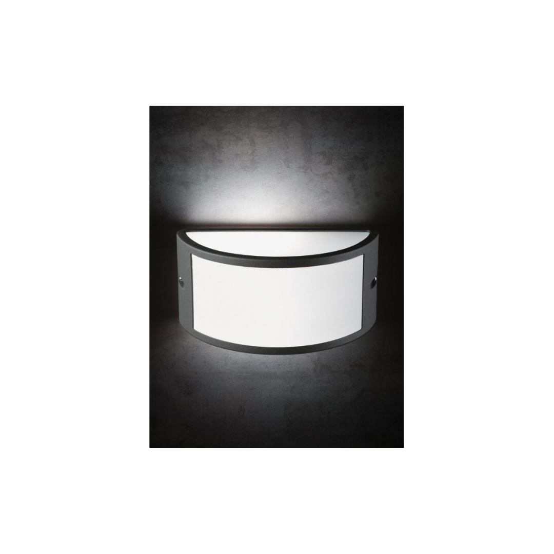 Applique Sovil Umbe grigia 1XE27 a muro IP44 473/16