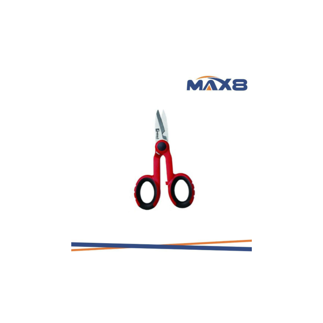 Forbici Ecova 53339 Professionali per Elettricisti – Lama Acciaio e Impugnatura Ergonomica