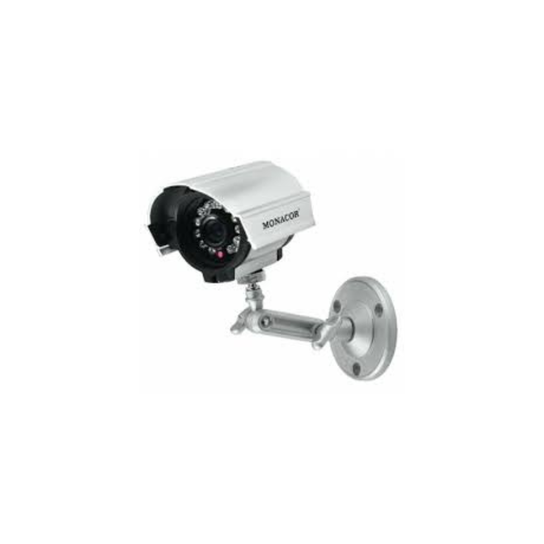 MONACOR TVCCD-150SET – Telecamera IR a Colori per Videosorveglianza con Visione