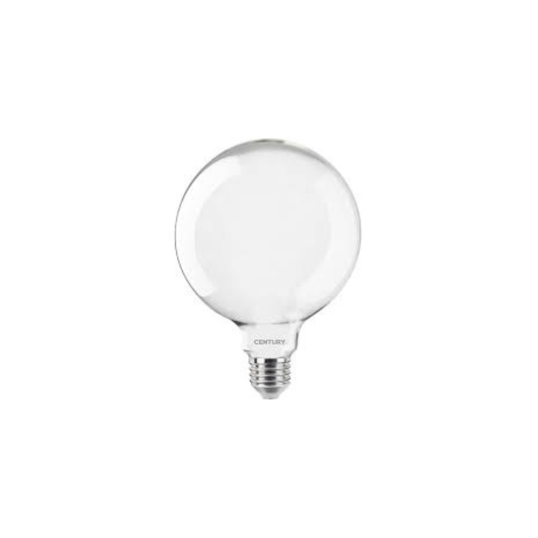 Lampadina LED Century Incanto Saten Globo G125 16W E27 – 6000K Luce Fredda, 2300 lm, IP20