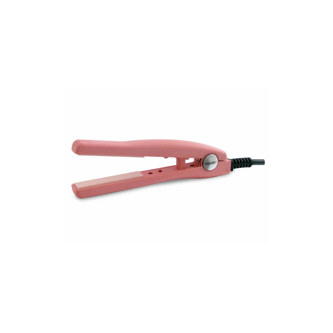 Beper 40.966 Piastra Capelli da Viaggio in Ceramica 20W Max 200°C – Compatta 220-240V