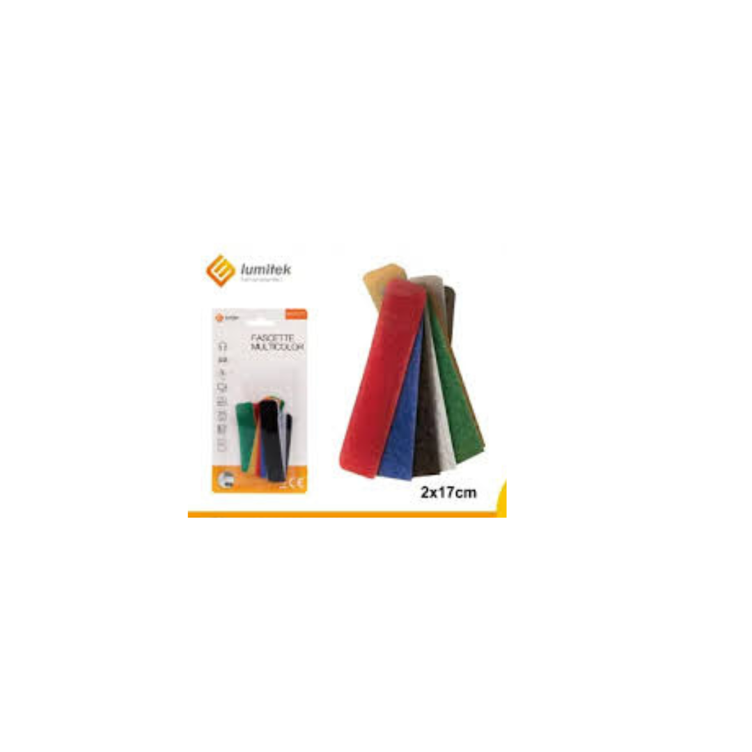 Fascette Colorate Riutilizzabili 6 Pezzi in Nylon – Fermacavi Regolabili Multicolore