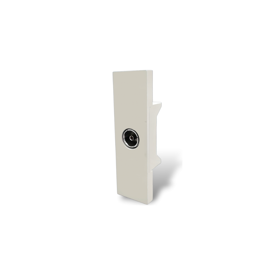 Presa TV Passante Sabbia Serie ZEN – Mod. 234S, Con Cover Inclusa