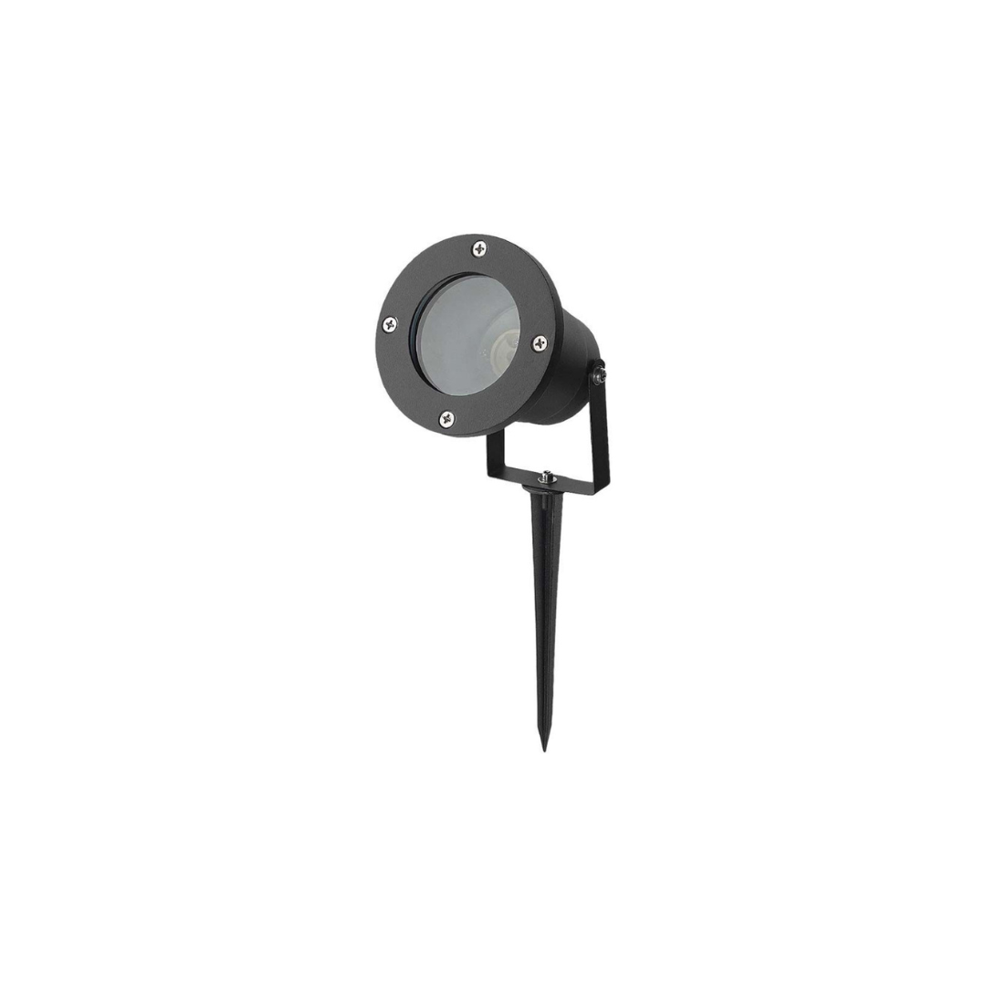 V-TAC Picchetto da Giardino GU10 Orientabile Nero IP65 – Max 35W