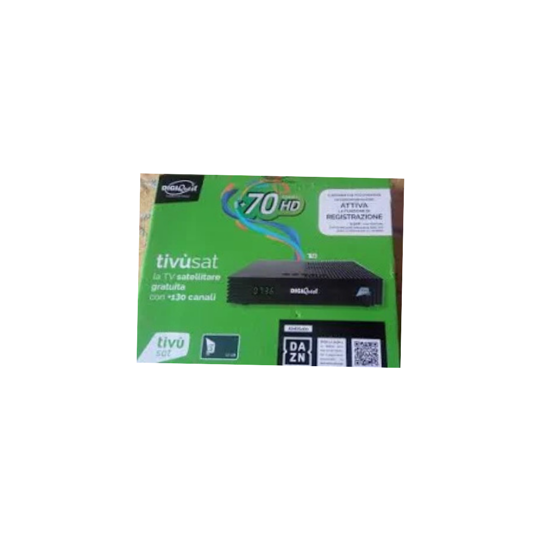 Decoder TV SAT Digiquest Ti9 Tivùsat HD – Ricevitore Satellitare DVB-S2 con Smartcard