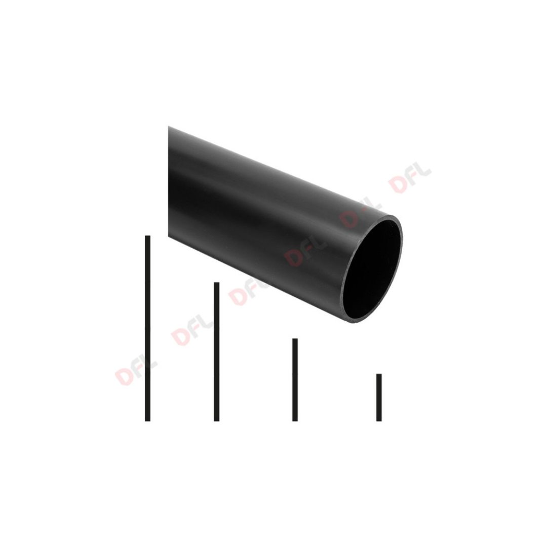 Palo per Lanterna Velamp Ø60 mm H. 1.5MT Nero in Policarbonato – Modello SPH115