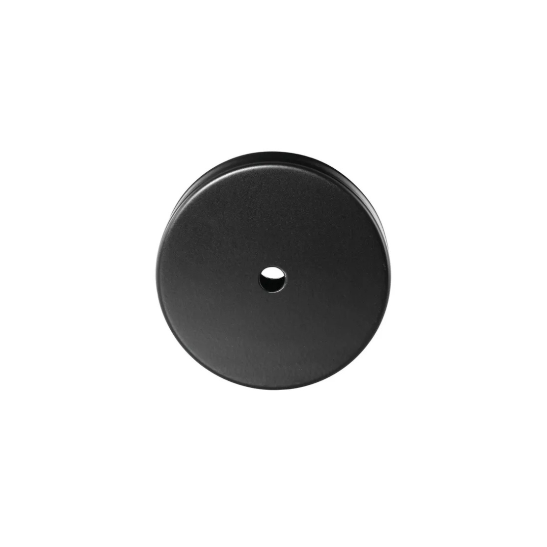 Rosone Cilindrico in Metallo Nero Opaco 1 Foro per Pendel FAI 1159/NE/OP