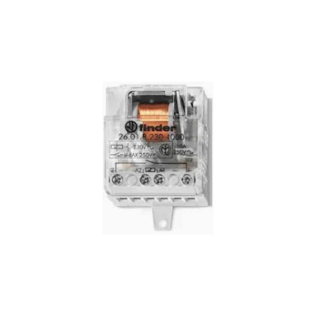 Relè ad impulsi Finder passo passo 10A 230VAC 1NO 260182304000