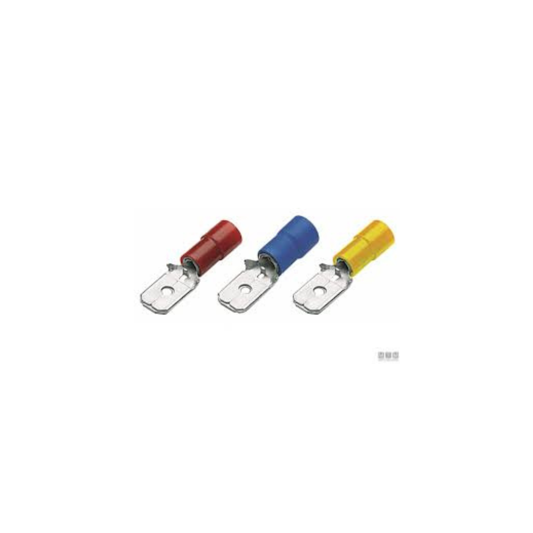 Cembre GF-M608 Innesto Maschio Giallo 6,35x0,8 mm | Faston Preisolato
