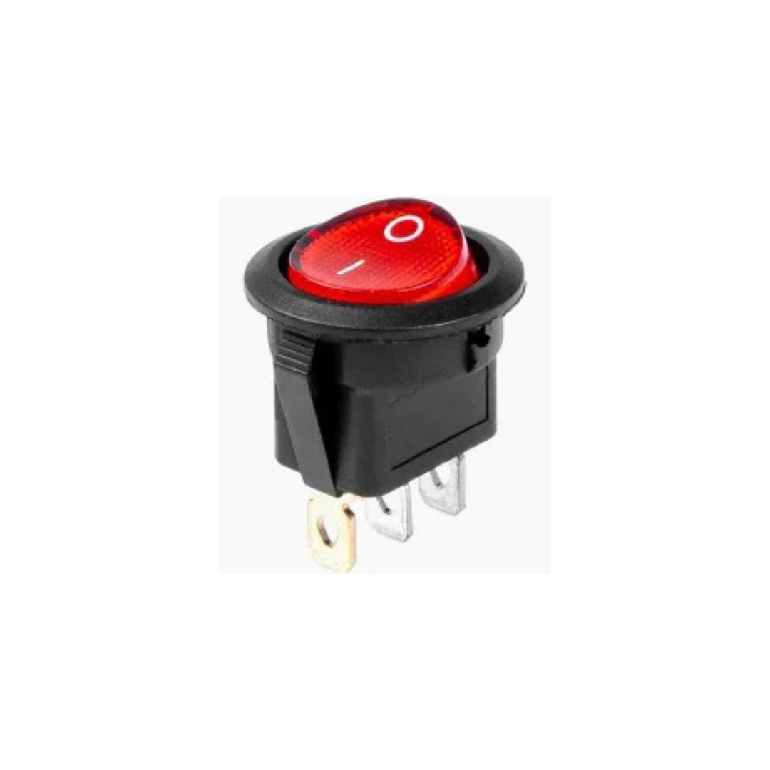Alpha Elettronica 320-058 Interruttore Tondo Luminoso | Interruttore Illuminato
