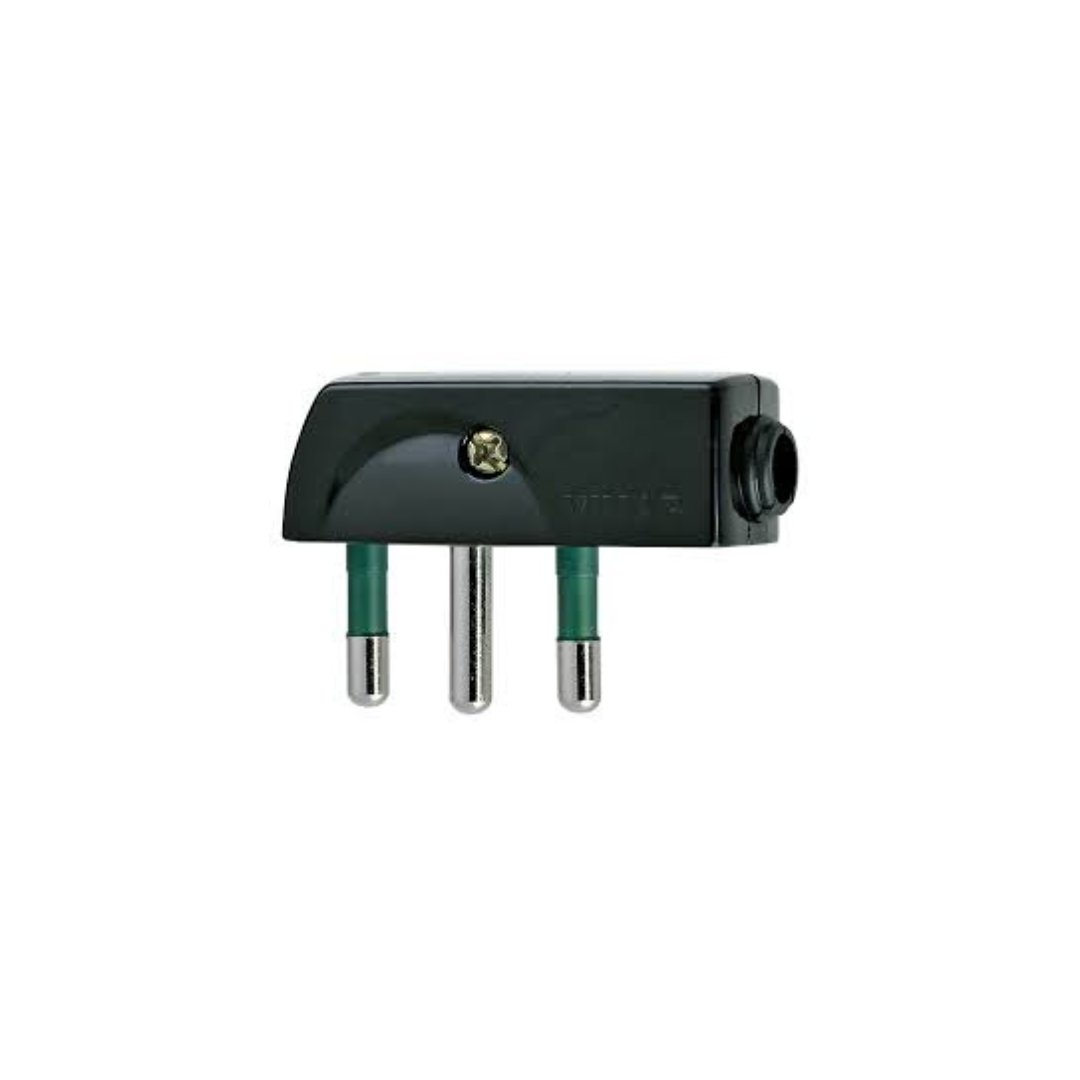 Vimar 00207 Spina 2P+T 16A Salvaspazio 90° Nera