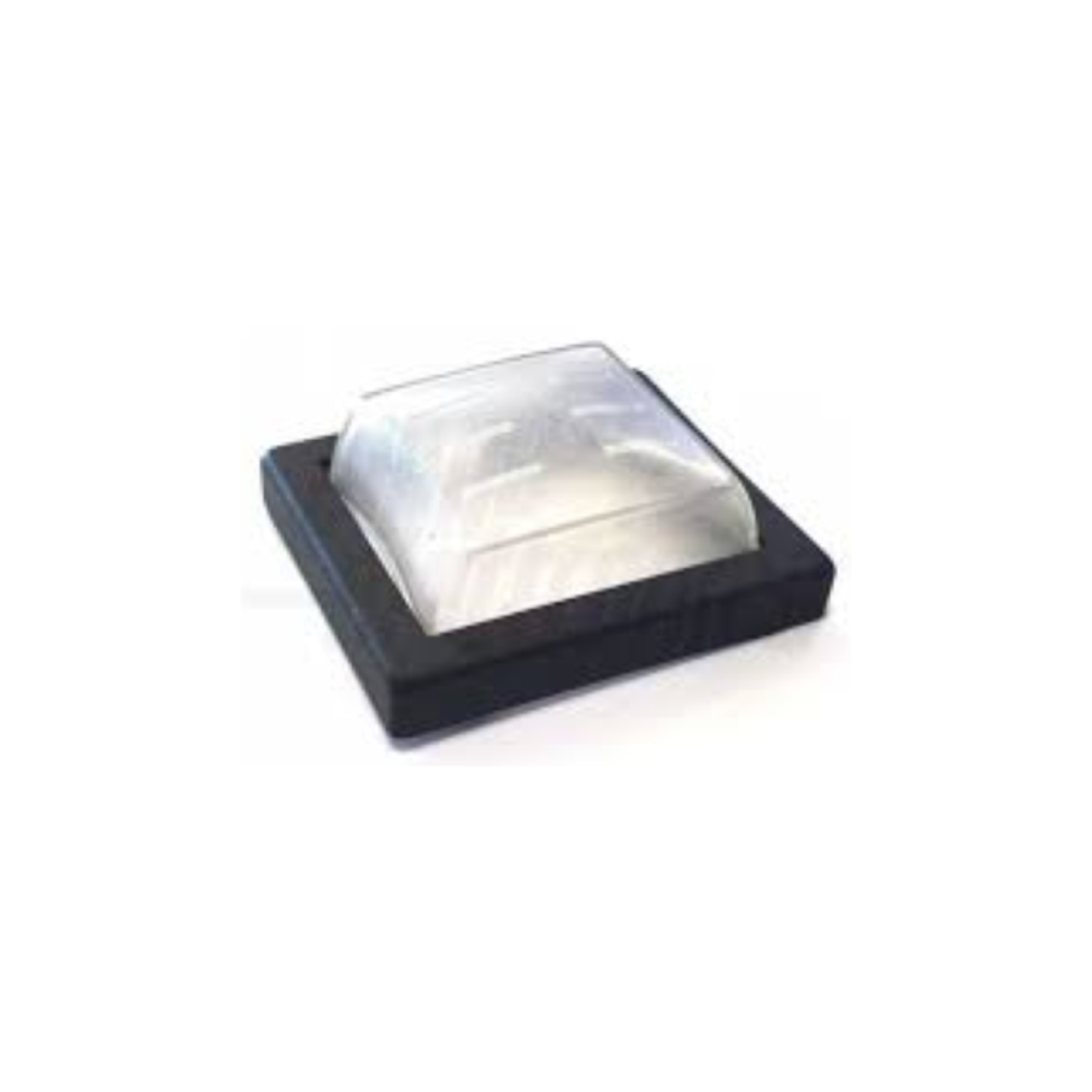 Cappuccio in Silicone Trasparente con Bordo per Interruttore a Bilanciere 25×30 mm