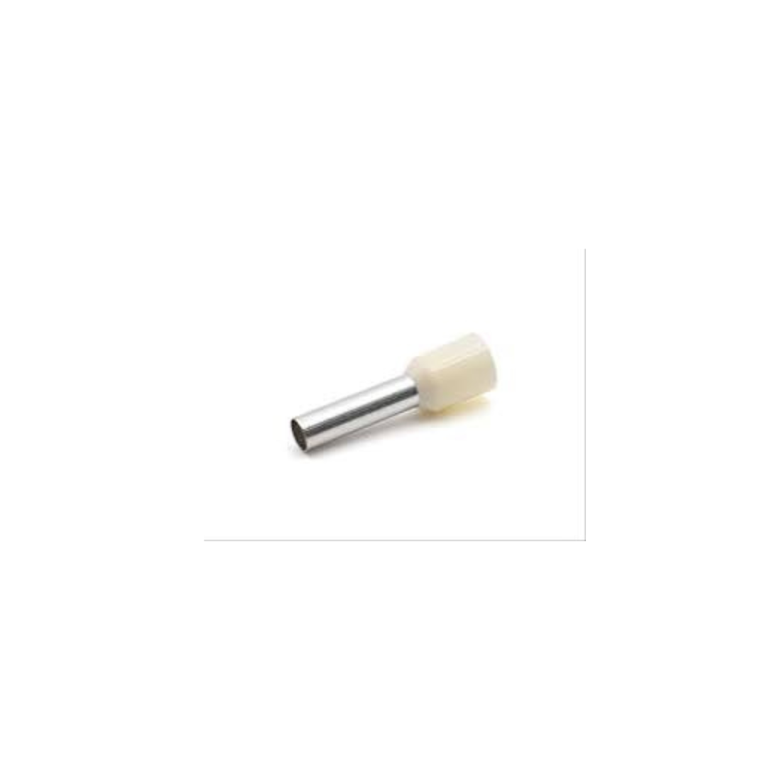 Tubetto Terminale Cembre PKC1012 Preisolato 10 mm² Avorio (Bianco) PA6 - Confezione 100 Pezzi