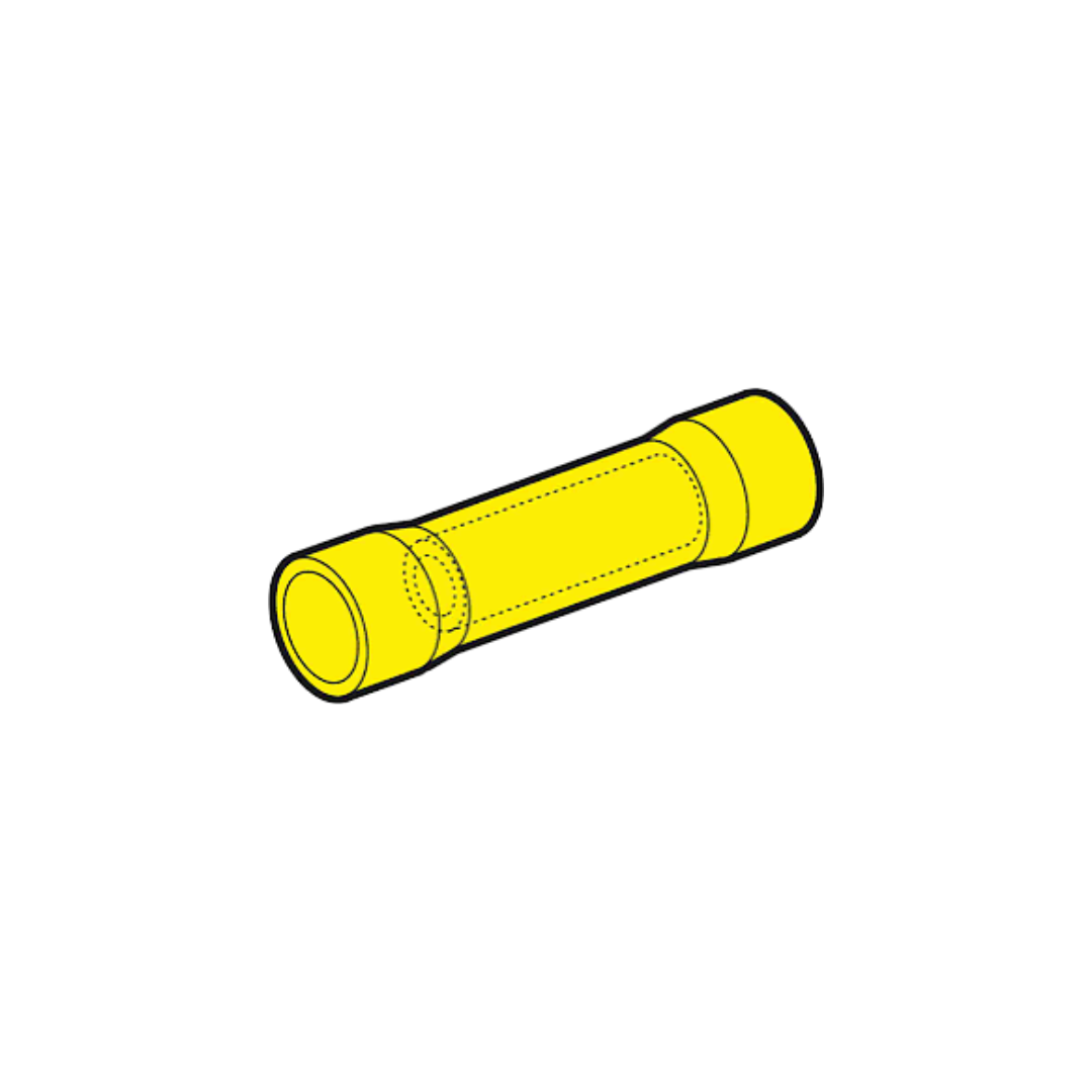 Giunto Testa-Testa Cembre PL1-M Giallo Preisolato 4-6 mm² - Confezione 100 Pezzi